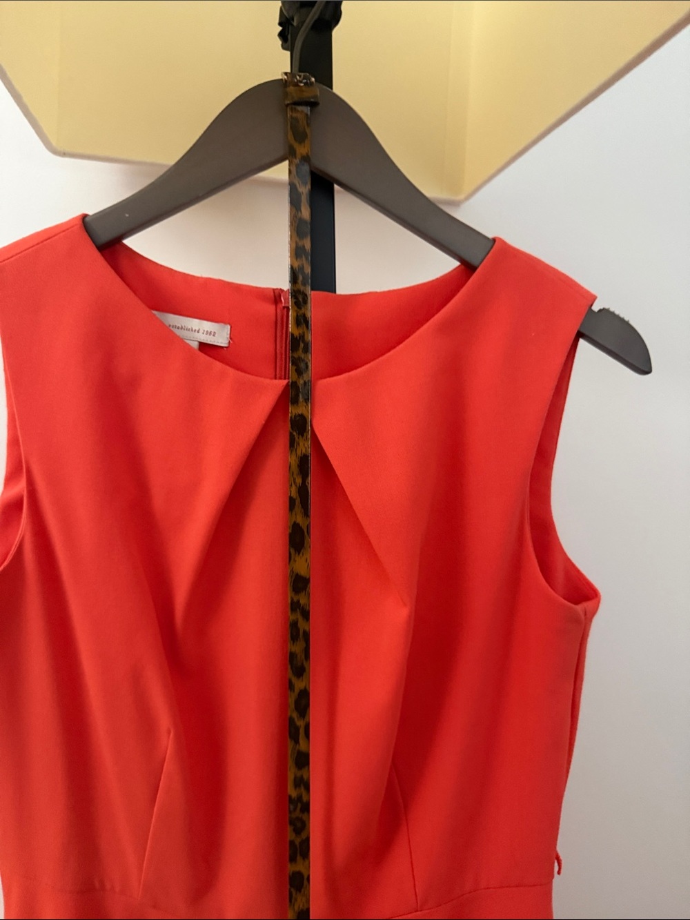 Dress Barn Bright Red Sleeveless Midi Dress - Picture 4 of 4